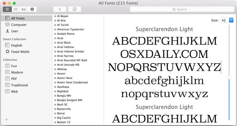 如何安装和删除字体在 Mac OS X 中