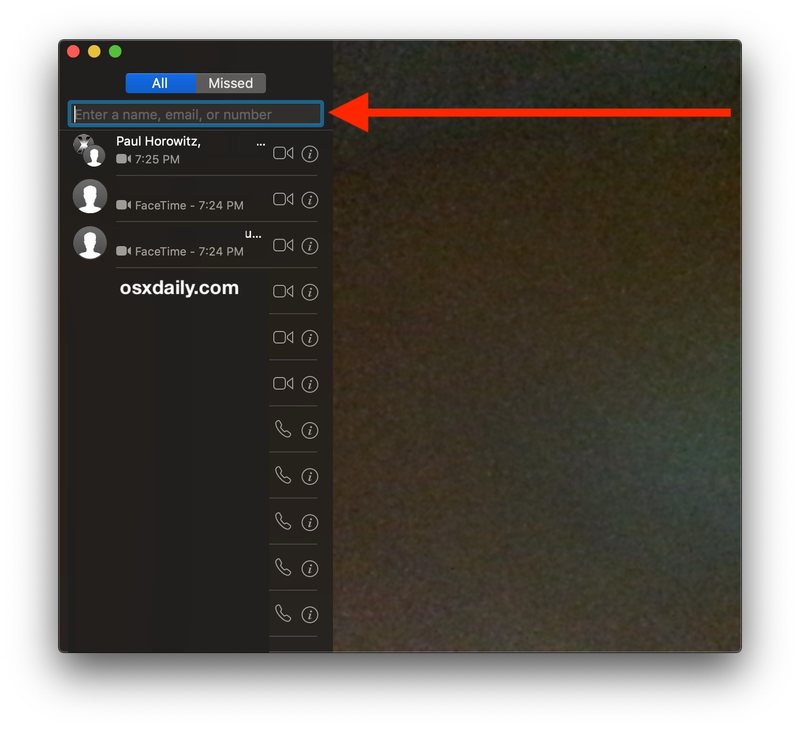 在 Mac 上为 Group FaceTime 添加联系人