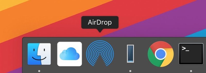 在 Mac OS 中将 AirDrop 添加到 Dock 以便快速访问