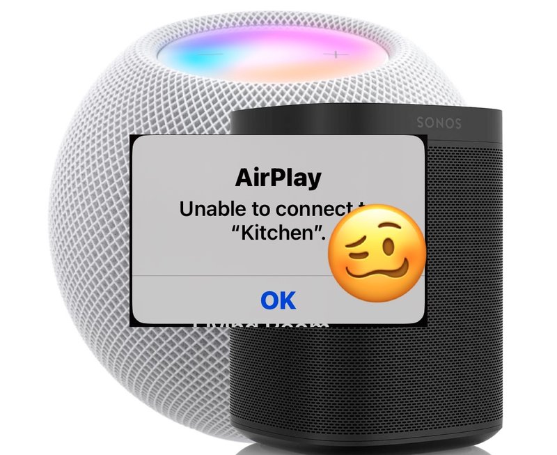 AirPlay 无法与 HomePod Mini 连接错误
