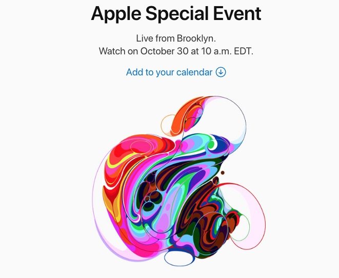 10 月 30 日的 Apple 活动邀请2018