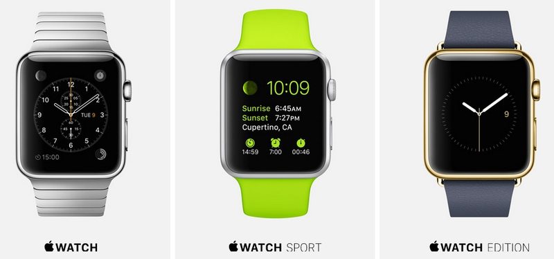 Apple Watch 阵容