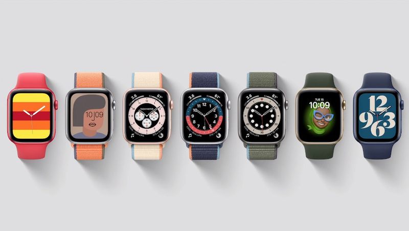 搭载 watchOS 7 的 Apple Watch
