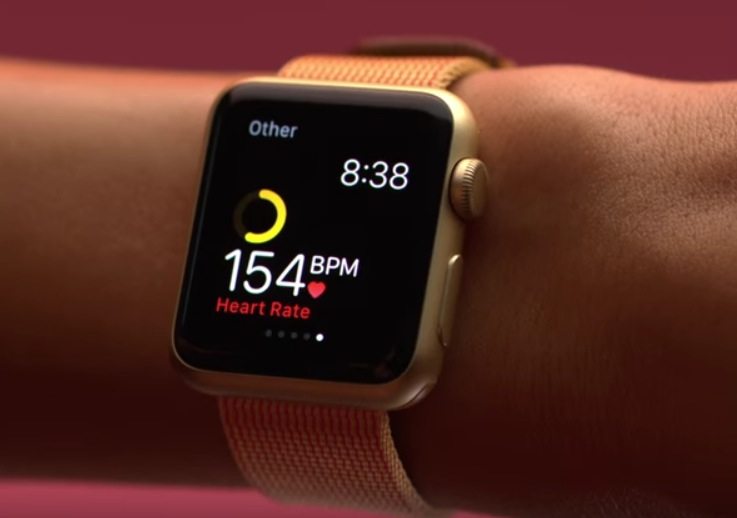 Apple Watch 手腕心率监测广告