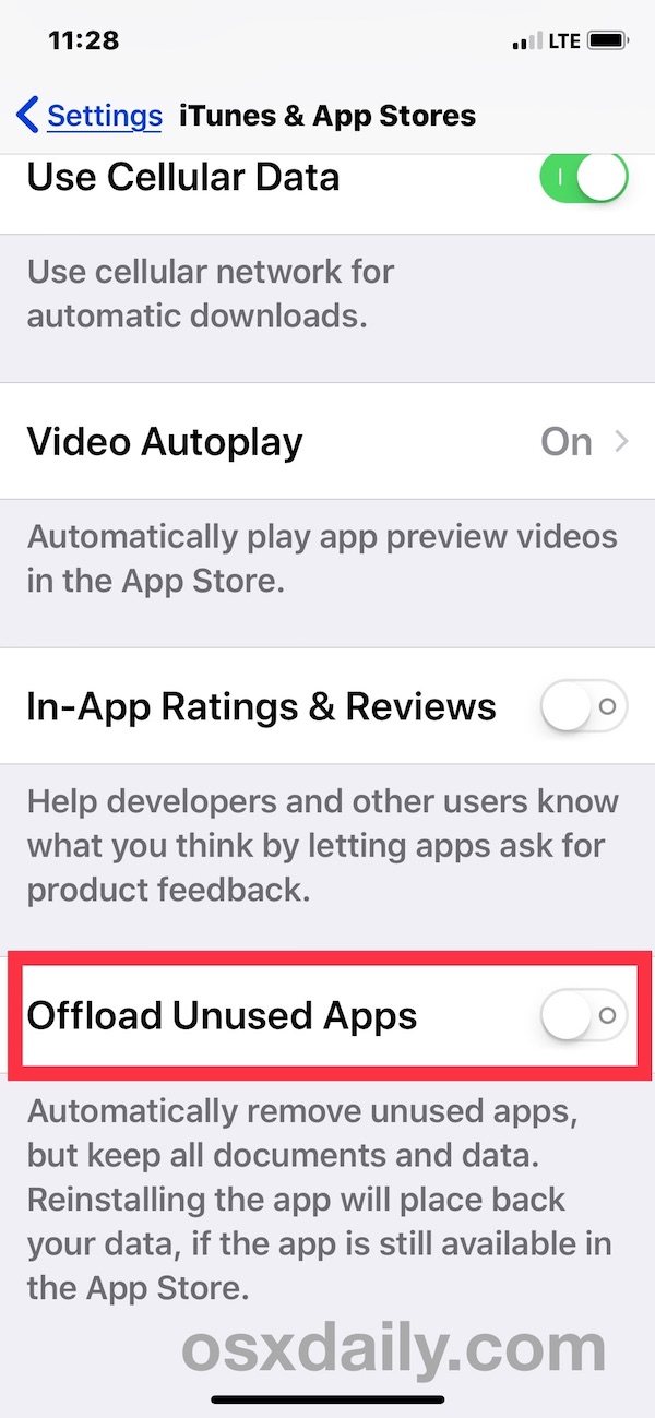 如何通过禁用卸载未使用的应用程序来阻止应用程序从 iOS 中消失