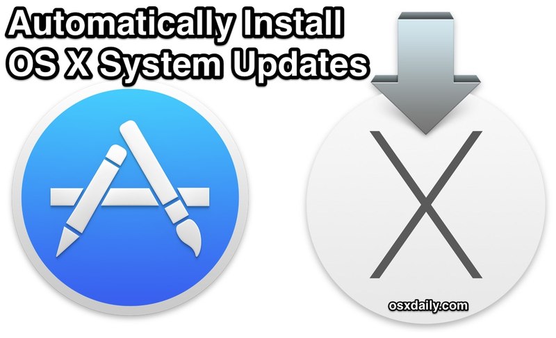 在 Mac 上自动安装 OS X 更新