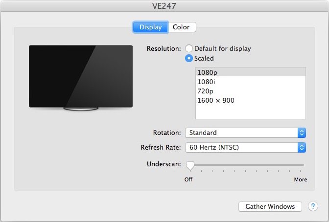 在显示所有可能的屏幕分辨率之前显示 Mac 显示分辨率