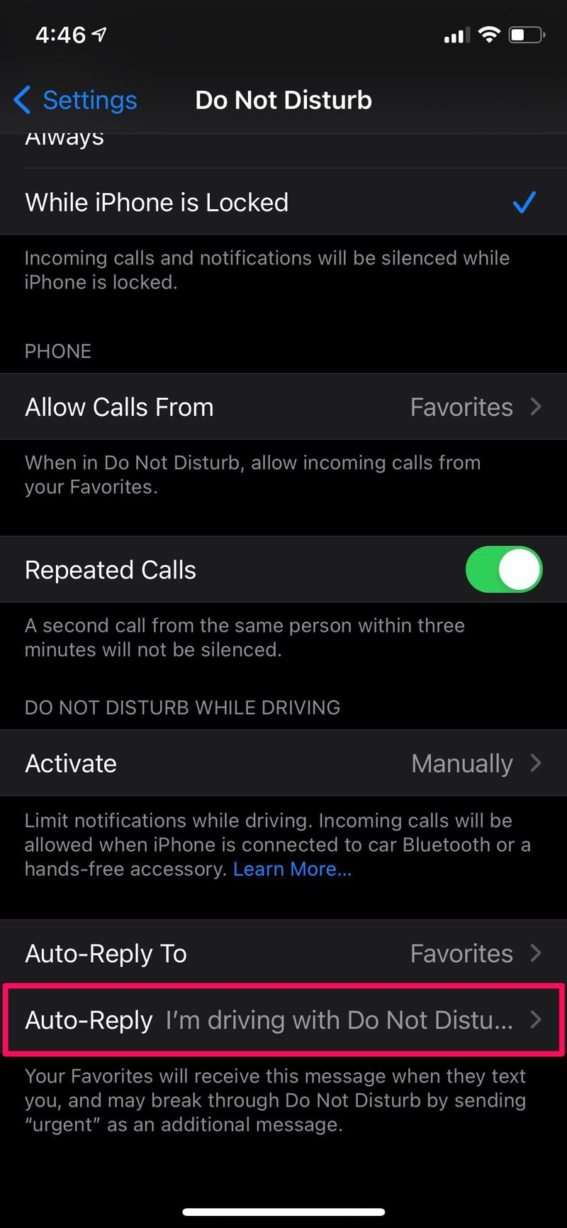 如何在 iPhone 上驾驶时更改免打扰的自动回复消息