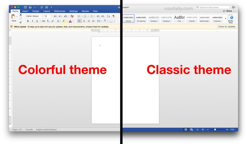 如何更改 Microsoft Office 主题外观麦克” />  </p>
<p>Microsoft Office 应用套件包含独特的视觉主题，使这些应用易于识别，例如，Mac 上的 Microsoft Word 在 Mac 上具有深蓝色视觉主题，Excel 为绿色，Powerpoint 为红色/橙色。</   

<p>如果您想更改 Microsoft Office 应用程序（包括 Mac 上的 Word、Excel 或 Powerpoint）的外观主题，以便它们在视觉上与 <a href=