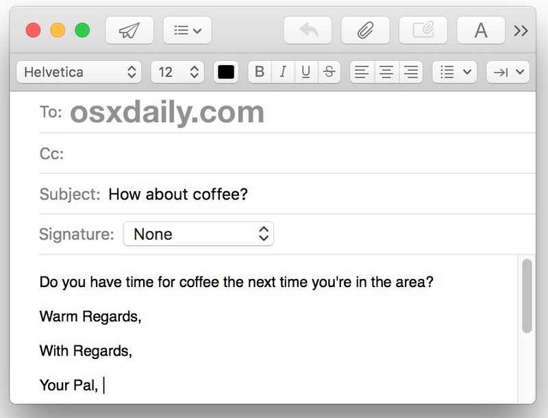 在 Mac 上更改发件人电子邮件地址