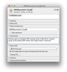 更改 Mac OS X 中的默认 PDF 查看应用程序