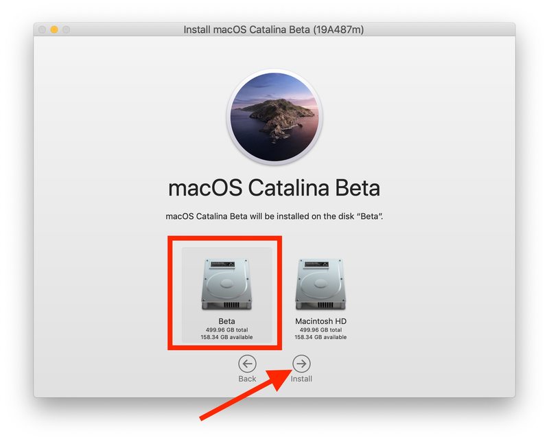 选择合适的 APFS用于安装 MacOS Catalina 的卷