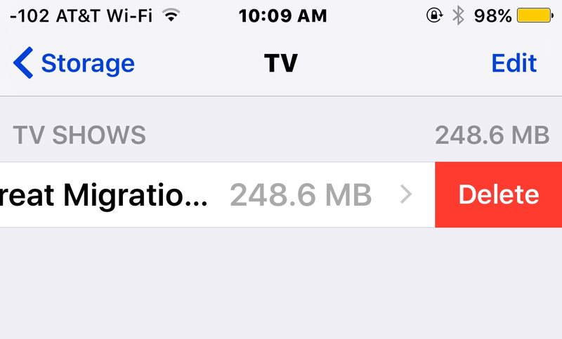 从 iOS 中的 TVapp 删除电影
