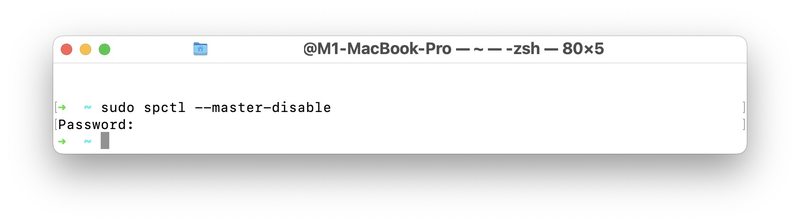 禁用 Gatekeeper 以允许来自 macOS 中任何位置的应用程序