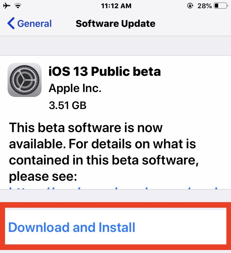 下载并安装 iOS 13 iPhone 上的公开测试版