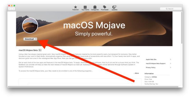 下载 macOS Mojave 公测版