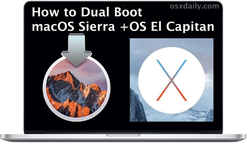 安装 MacOS Sierra 和双启动OS X EL Capitan