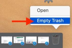 在 Mac 上清空垃圾箱