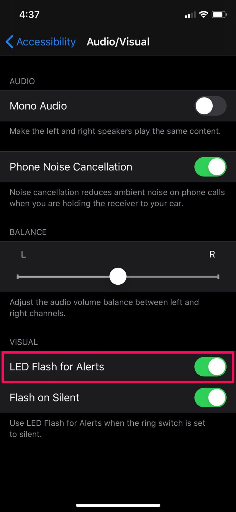 如何启用 LED 闪光通知在 iPhone 上