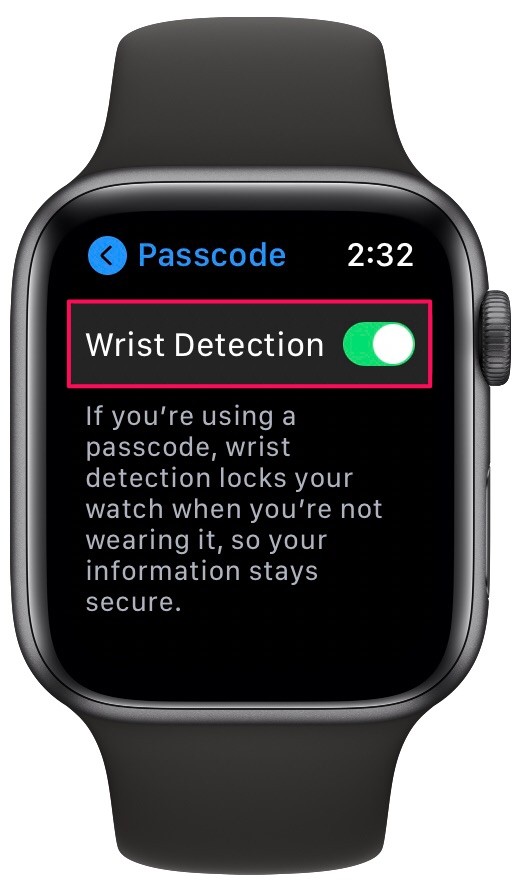 如何启用或在 Apple Watch 上禁用手腕检测