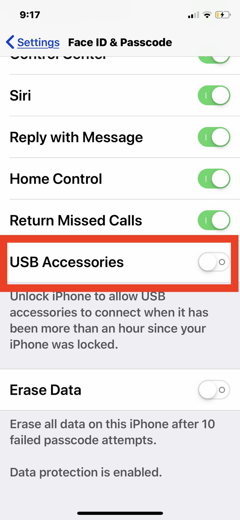 如何启用USB限制模式在 iPhone 或 iPad 上