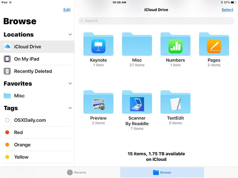 iOS 中的文件应用程序允许您保存和访问 zip 文件iPhone 和 iPad
