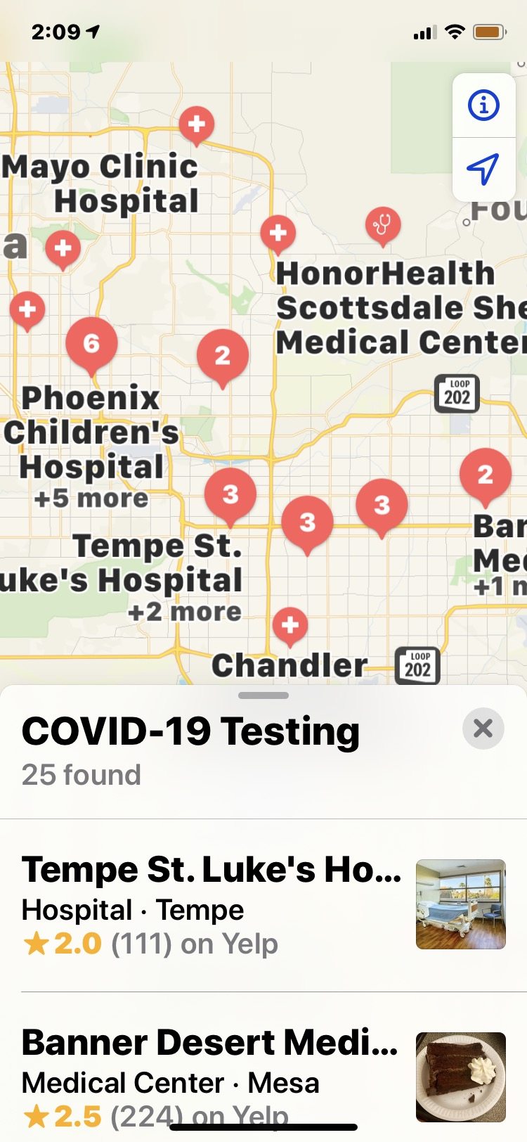 如何查找 COVID-19使用 iPhone 进行冠状病毒检测的地点