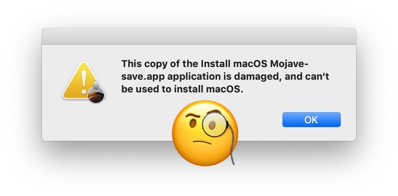 修复复制安装 MacOS 损坏，无法用于安装 macOS