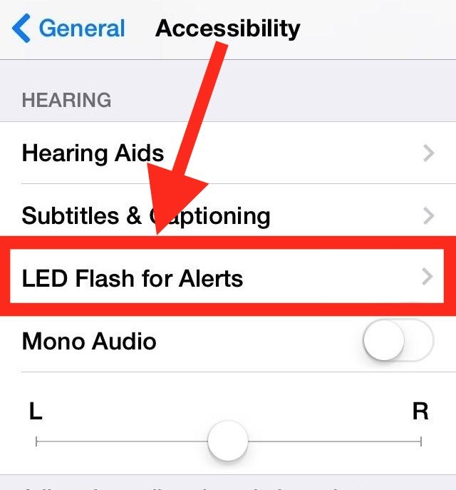 iPhone 上的闪光 LED 警报