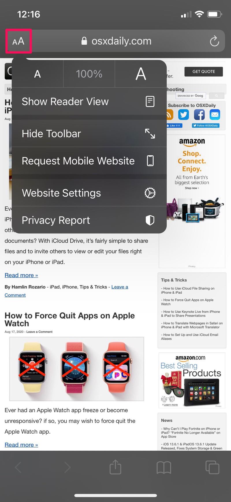 如何强制 Safari 在 iPhone 和 iPad 上加载桌面网站