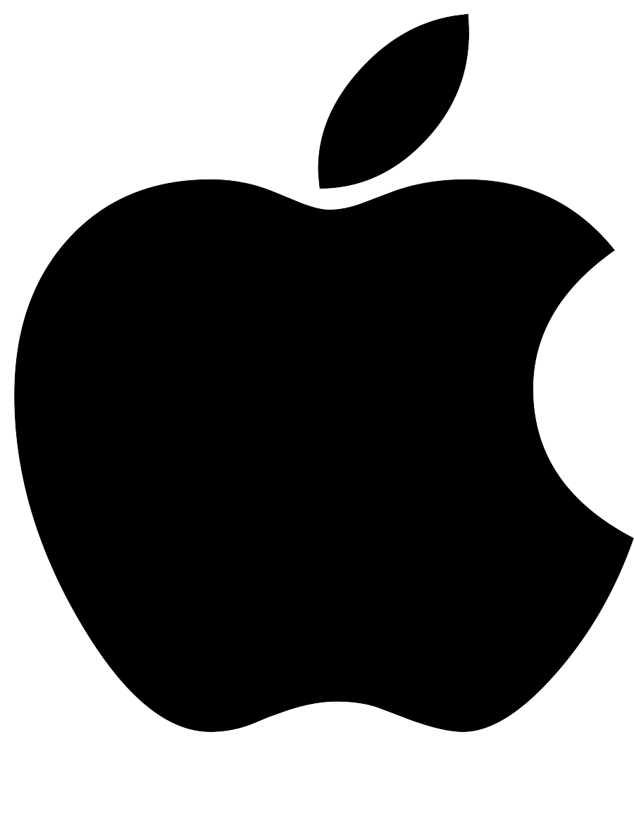 黑白巨型苹果标志