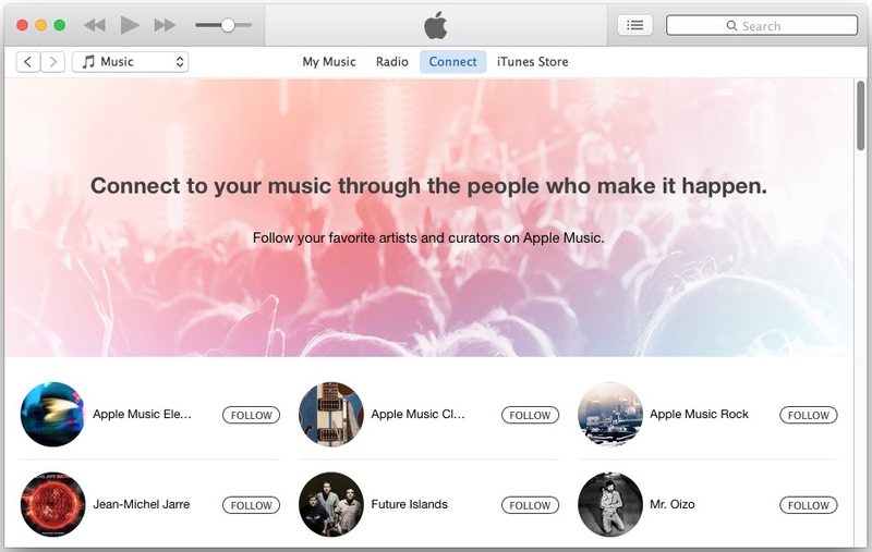 Apple Music and Connect clutter in iTunes