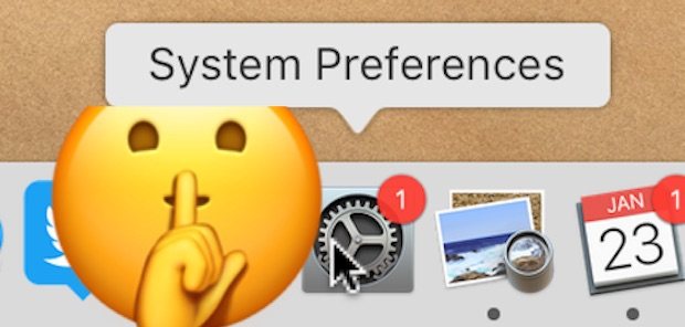 如何隐藏MacOS 系统偏好设置中的红色徽章图标