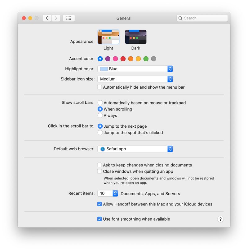 如何更改 MacOS 的强调色外观