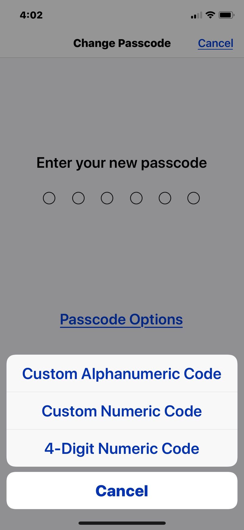 如何更改密码或不同长度的密码在 iPhone 或 iPad 上
