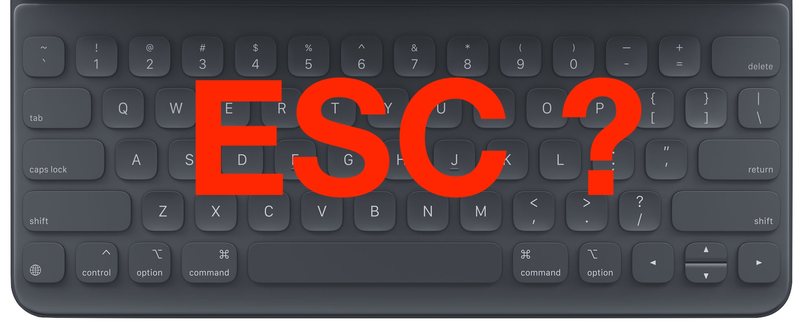 如何在 iPad 上按 ESC 转义键