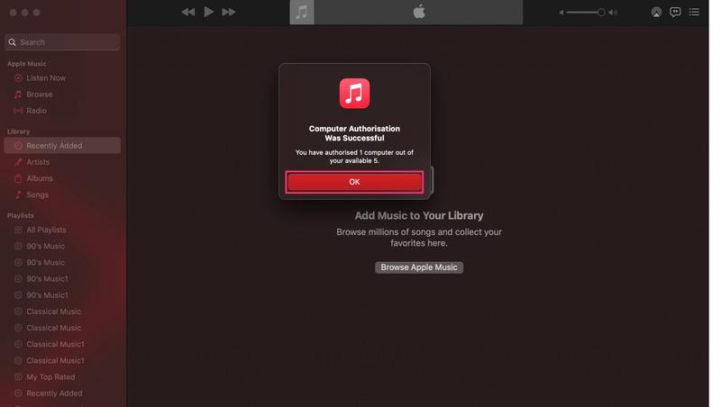 如何授权您的 Mac 播放 Apple Music