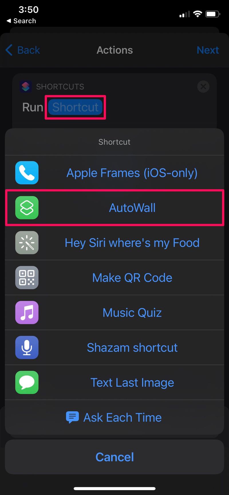 如何使用快捷方式自动更改 iPhone 墙纸