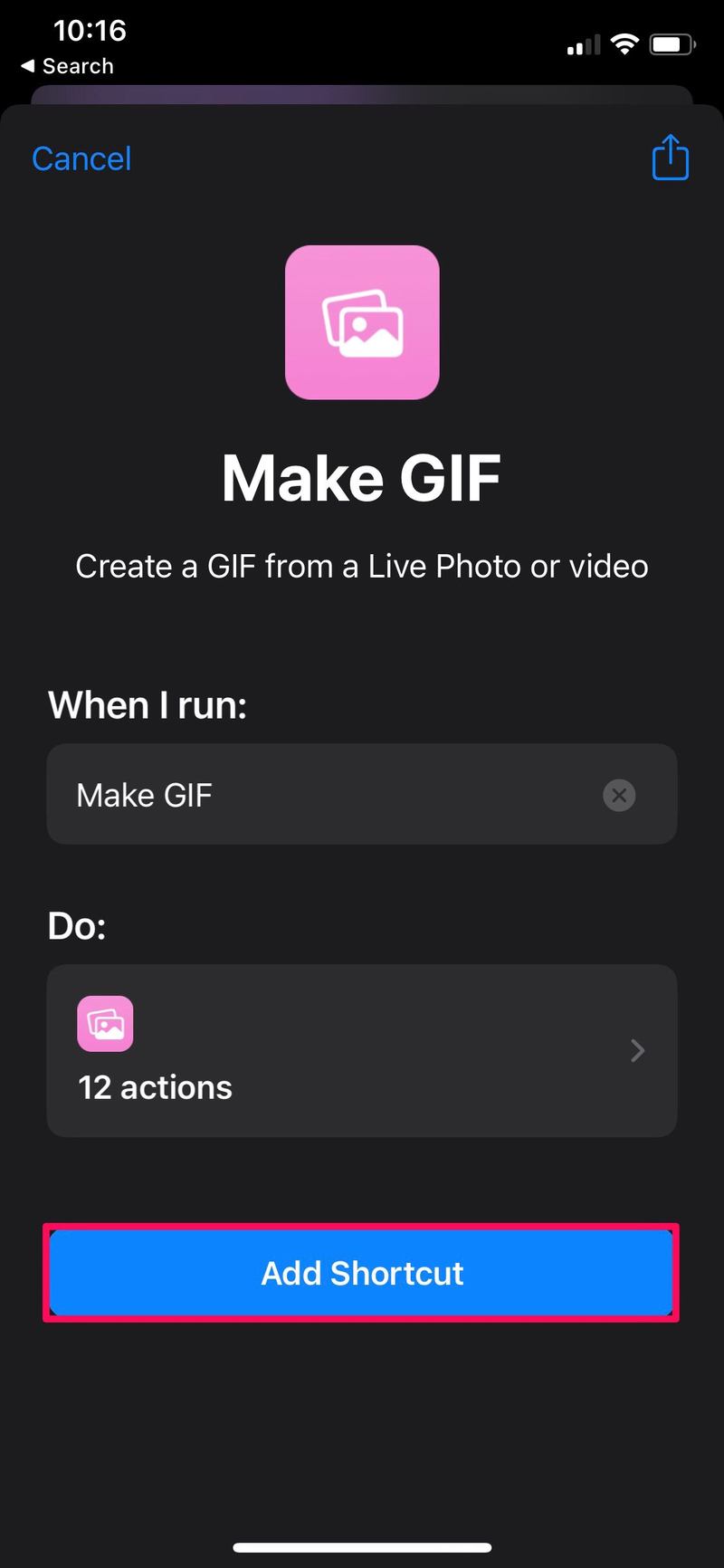如何在 iPhone 和 iPad 上将视频转换为 GIF