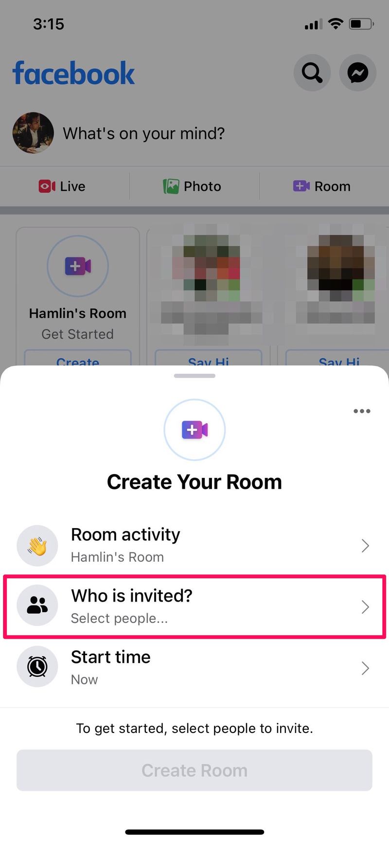 如何在 iPhone 和 iPad 上创建 Messenger 房间