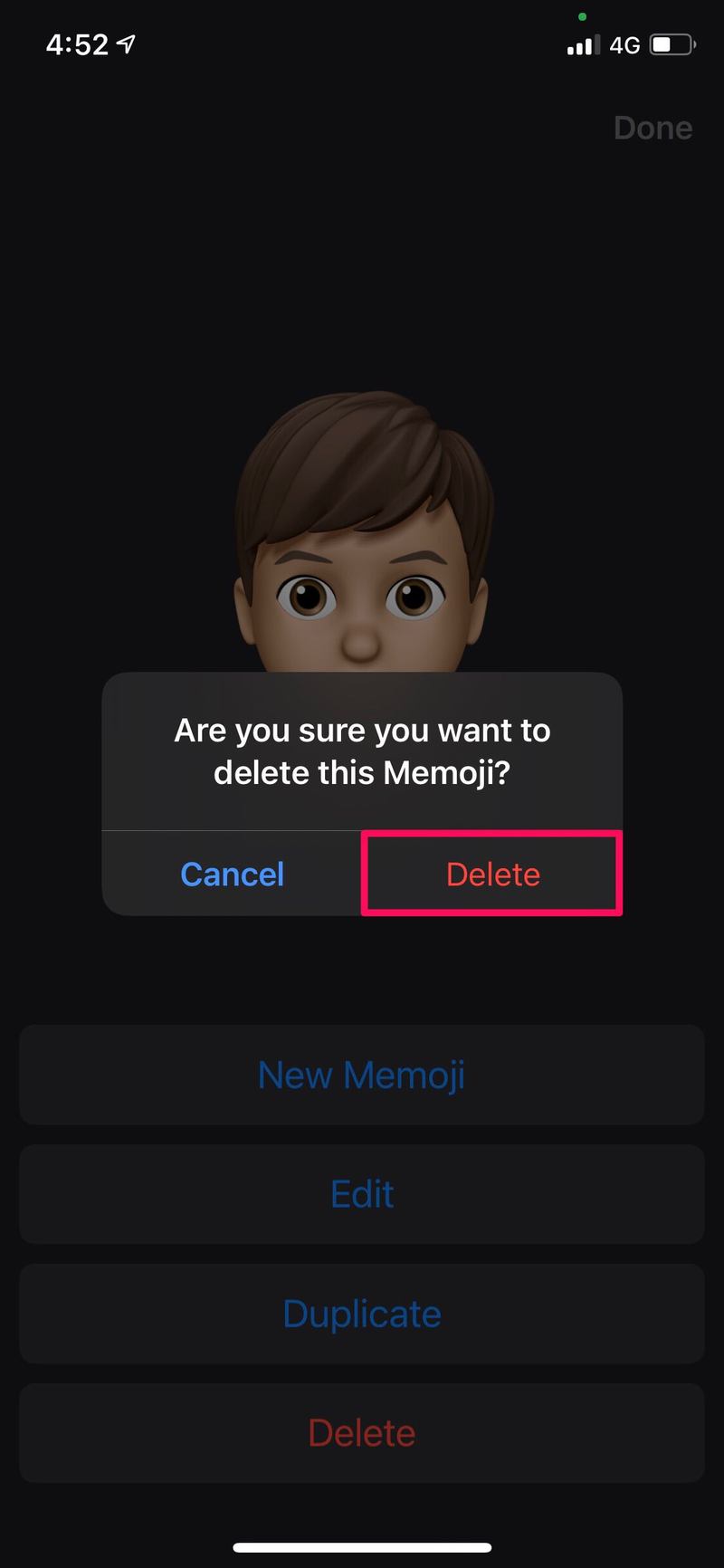 如何在 iPhone 上删除不需要的 Memojis