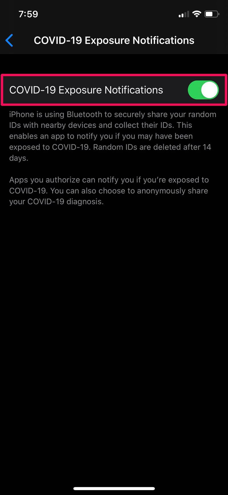 如何在 iPhone 上启用 COVID-19 暴露通知