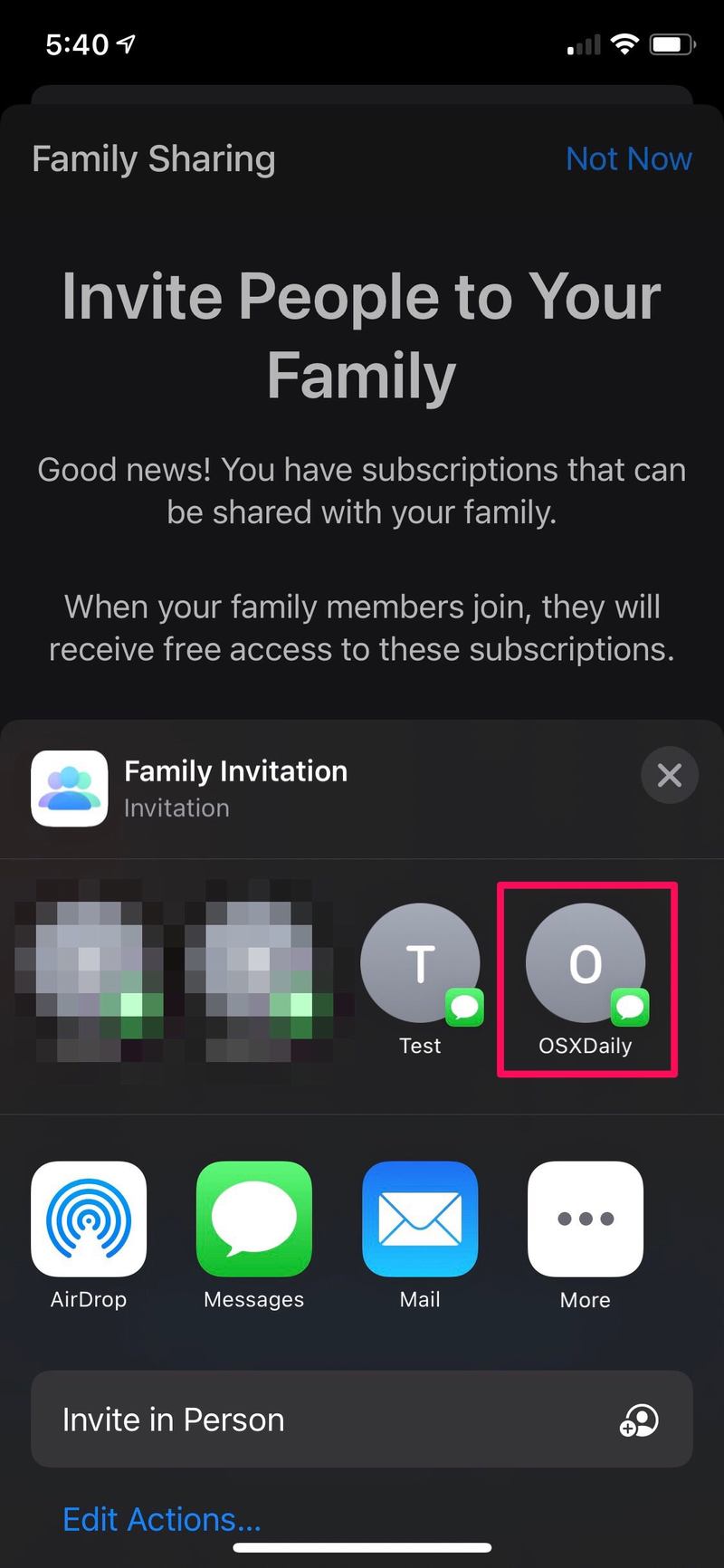 如何与家人共享 iCloud 存储