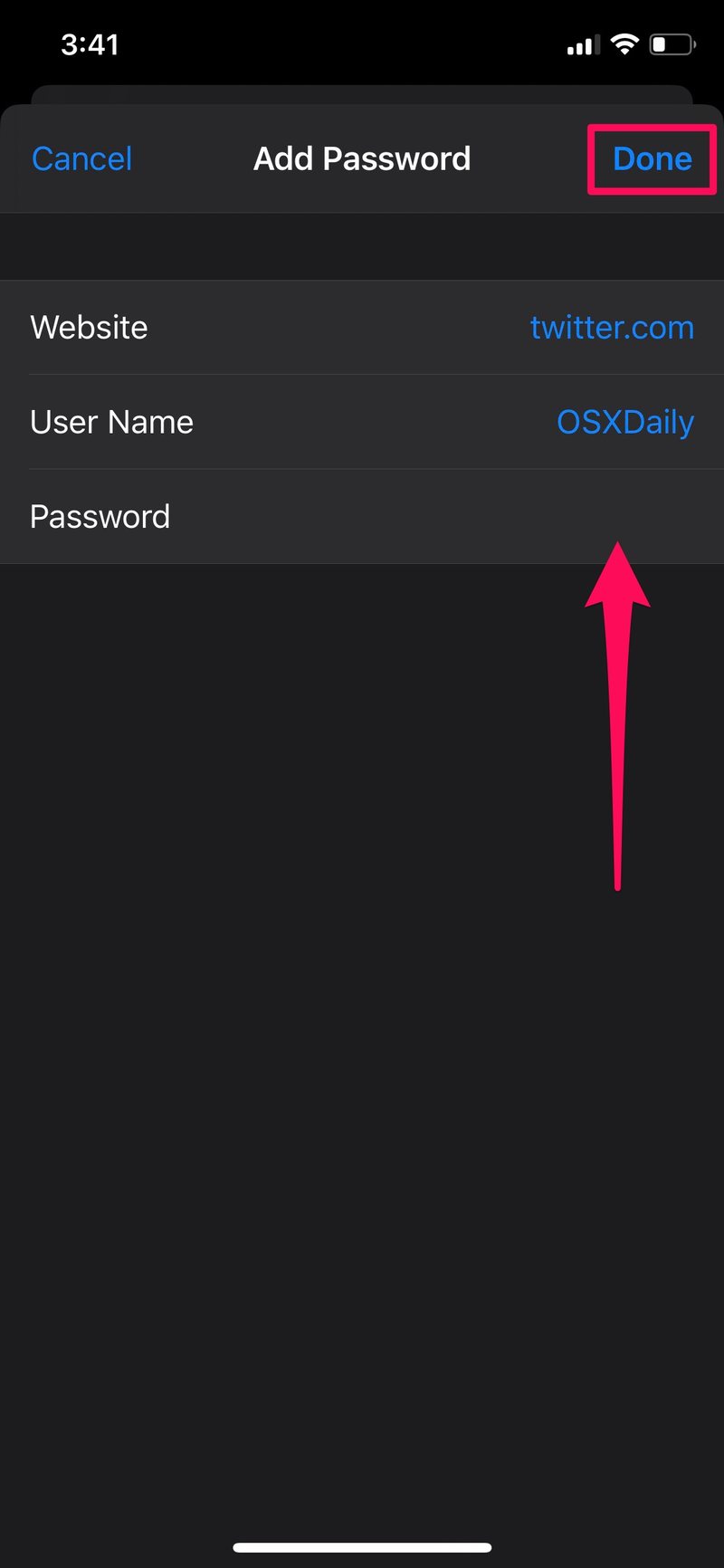 如何在 iPhone 和 iPad 上手动将密码添加到钥匙串