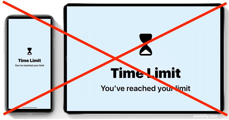 如何删除屏幕时间限制在 iPhone 或 iPad 上