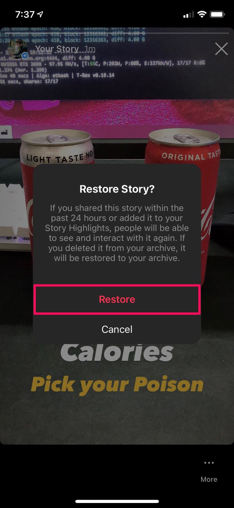 如何在 iPhone 和 iPad 上恢复已删除的 Instagram 故事