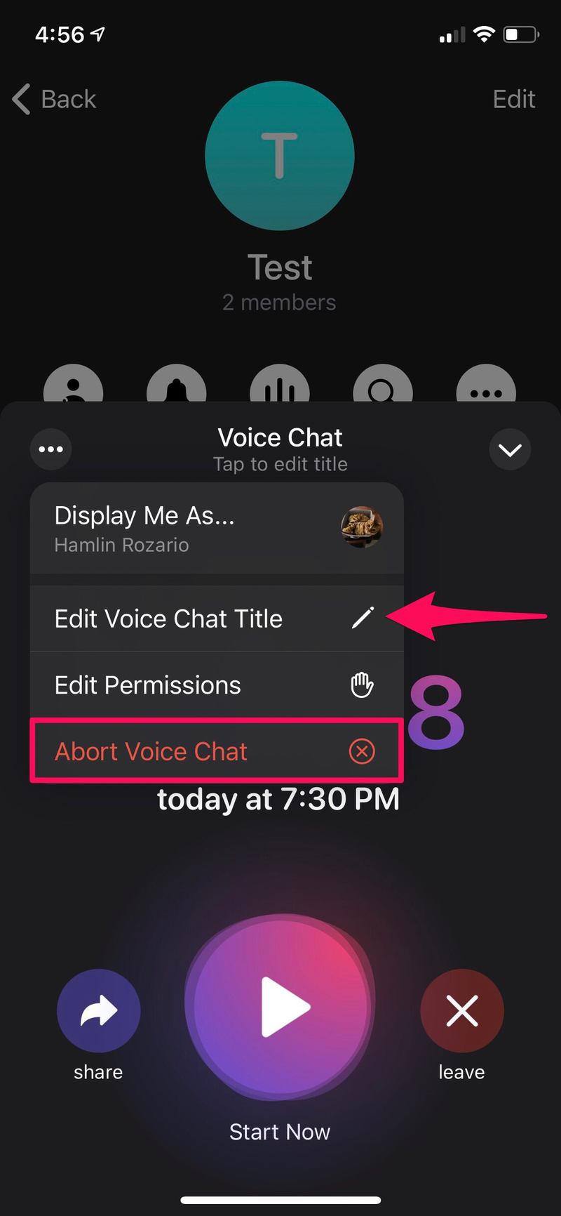 如何在 Telegram 上安排语音聊天