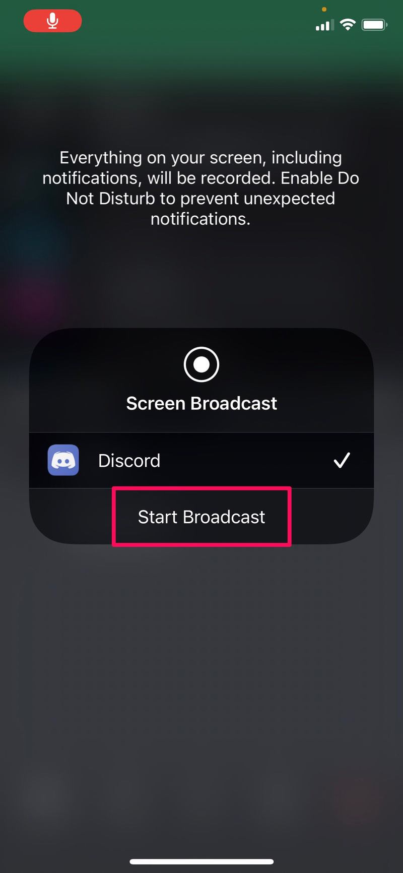 如何在 iPhone 和 iPad 上通过 Discord 使用屏幕共享