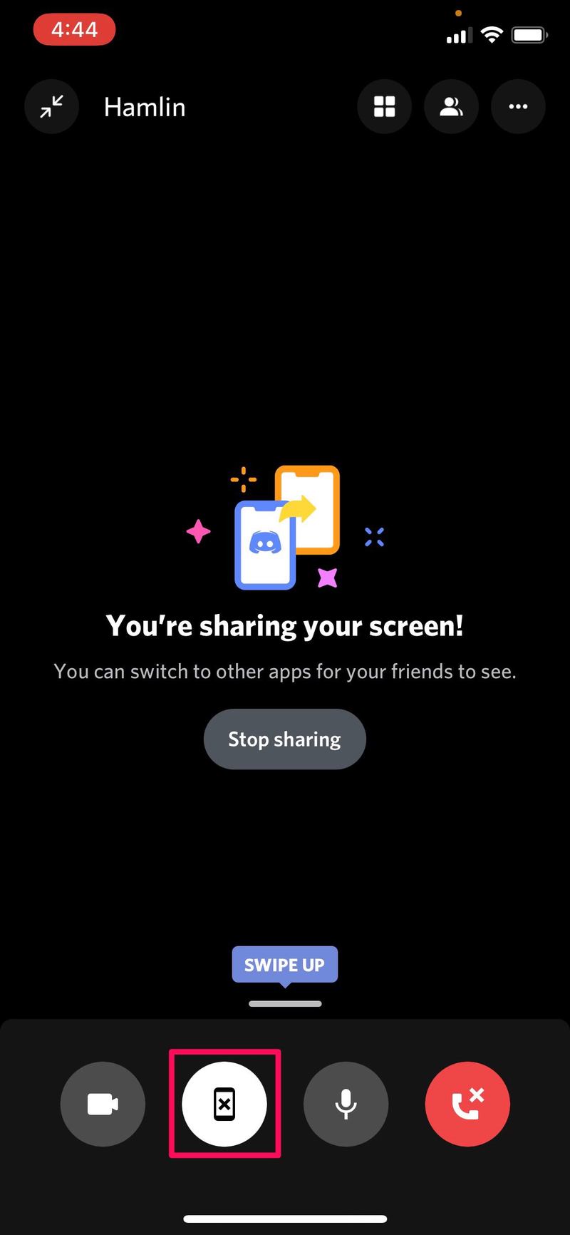 如何在 iPhone 和 iPad 上使用 Discord 的屏幕共享