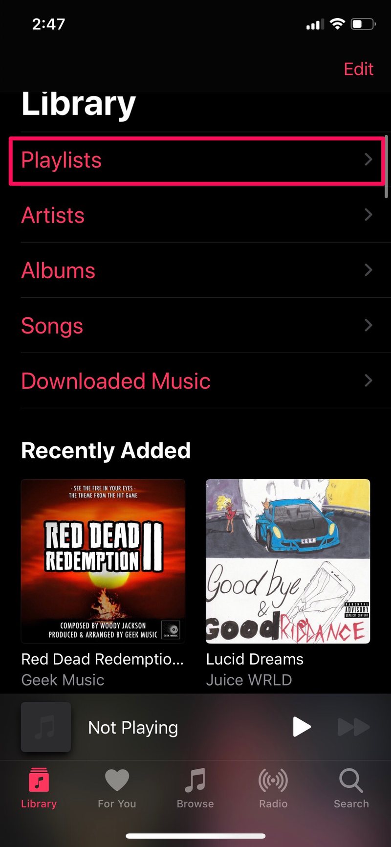 如何在 Apple Music 中查看您最近添加的歌曲